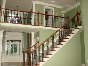 stair case custom home clarke county