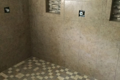 Spacious Tiled Shower
