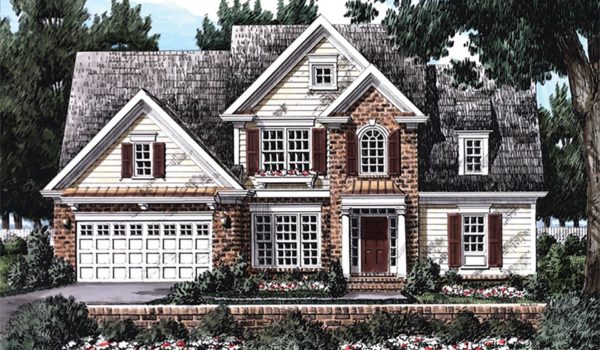 Abercrombie House Plan Front Elevation Rendering