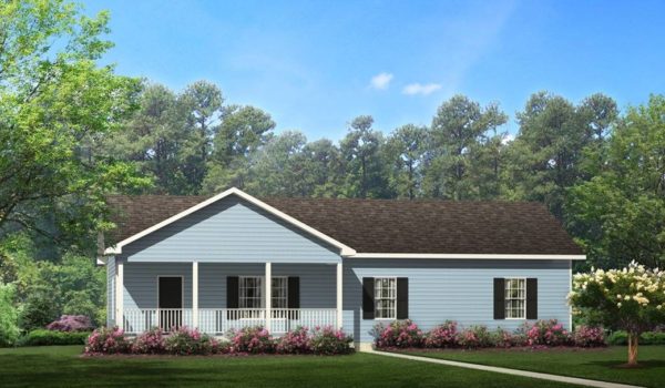 The Colby 1 House Plan Front Elevation Rendering