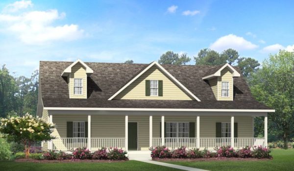 The Devon 3 House Plan Front Elevation Rendering